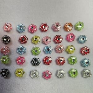 Colorful Flower Beads for Arts & Crafts